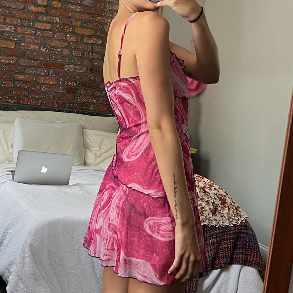 urban outfitters mesh moxie dress - Picture 5 of 5